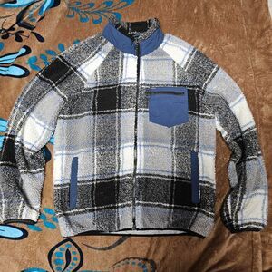 Buffalo David Bitton  mens size medium teddy sherpha sweater blue